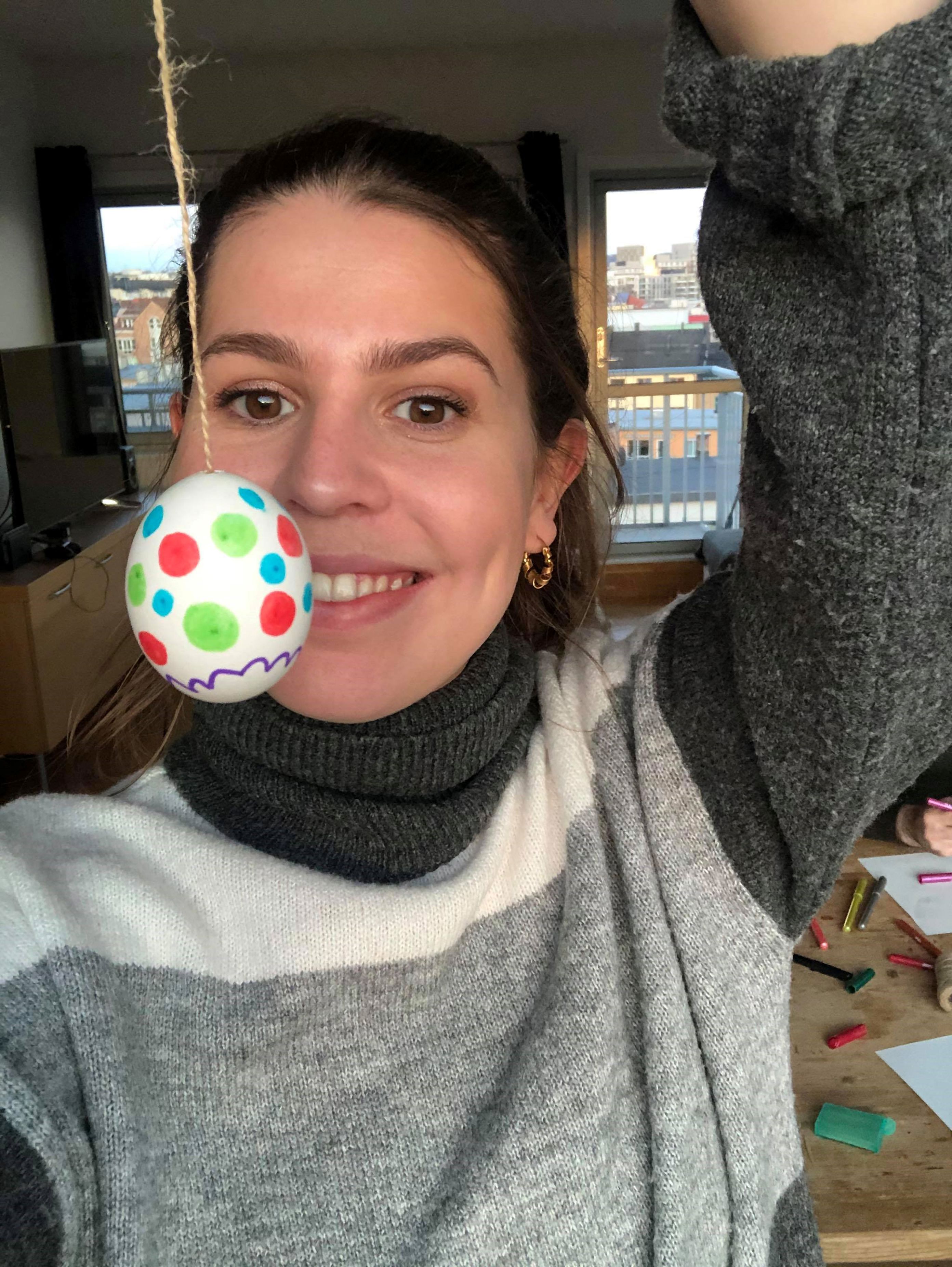 Amelia blåser egg Amelia blåser egg