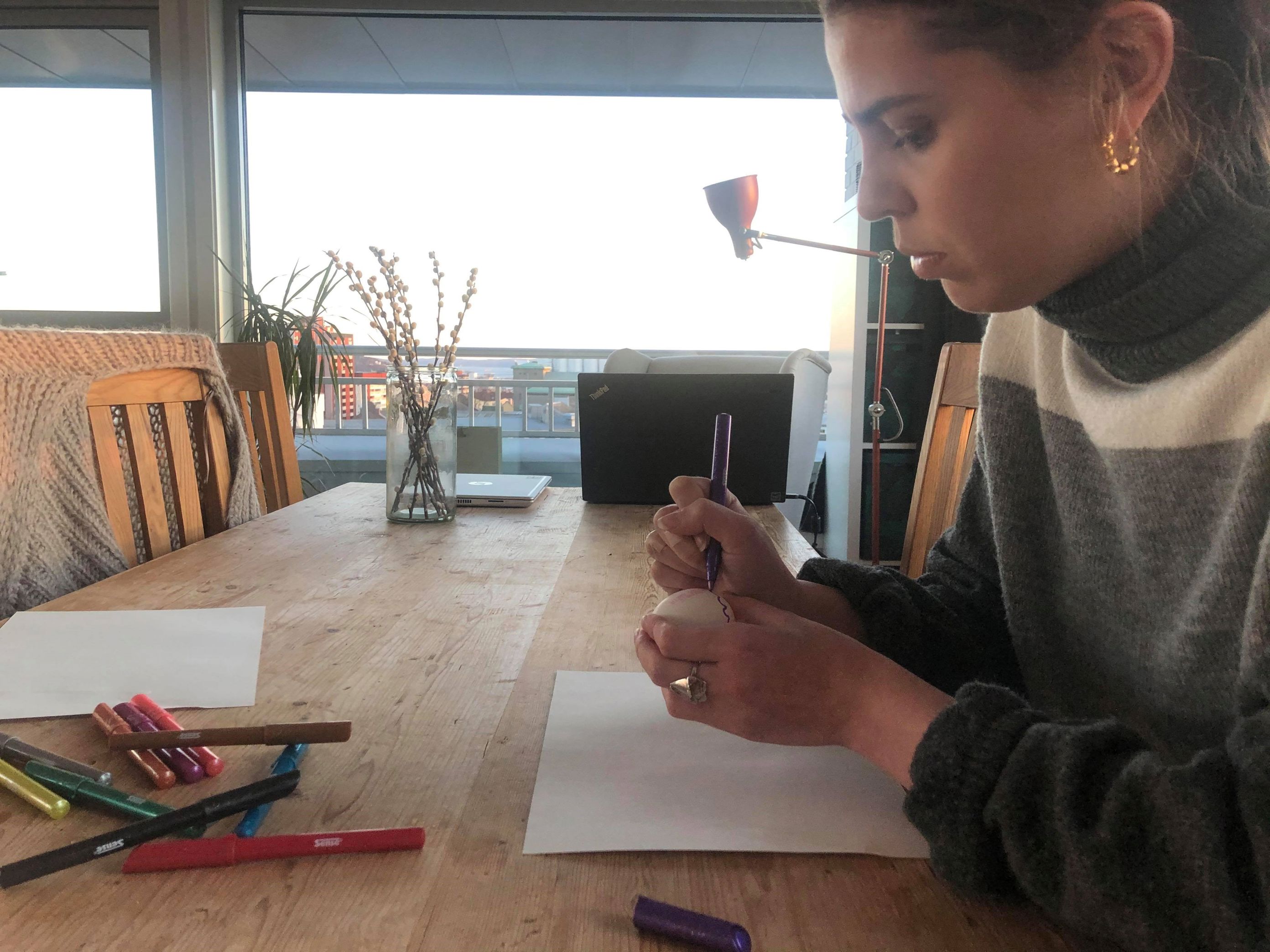 Amelia blåser egg Amelia blåser egg